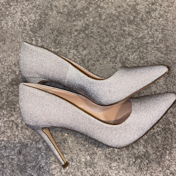Silver Call It SPRING Sparkly Heels. Size 6.5. - Picture 2 of 5